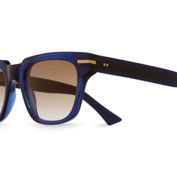 Cutler & Gross 1355 Stylish Blue & Gold Sunglasses - Picture 2 of 3